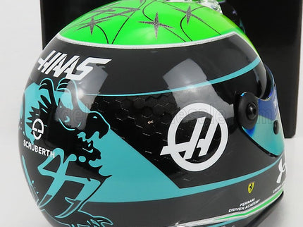 SCHUBERTH HELMET | F1 CASCO HELMET VF-22 TEAM HAAS N 47 SEASON 2022 MICK SCHUMACHER | GREEN BLACK YELLOW