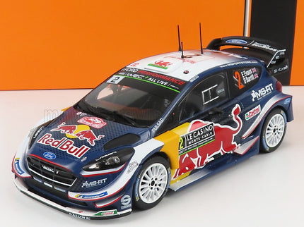 FORD ENGLAND | FIESTA WRC RED BULL N 2 RALLY MONTECARLO 2018 E.EVANS - D.BARRIT | BLUE YELLOW RED