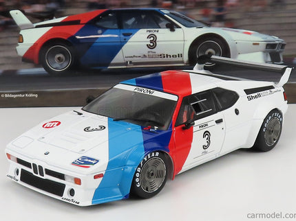 BMW M1 Procar Team Bmw Motorsport N°3 Procar Series Hockenheim 1979 D.Pironi 1:18 Werk83 biela červená modrá