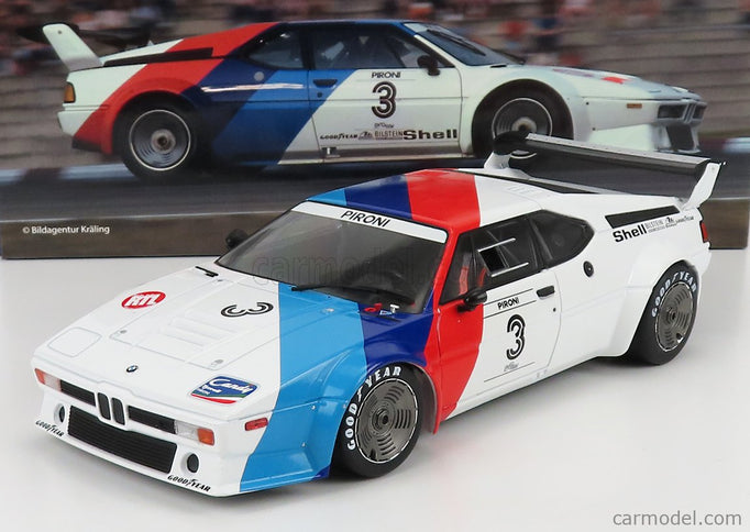 BMW M1 Procar Team Bmw Motorsport N°3 Procar Series Hockenheim 1979 D.Pironi 1:18 Werk83 biela červená modrá