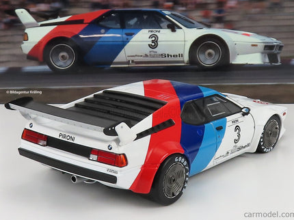 BMW M1 Procar Team Bmw Motorsport N°3 Procar Series Hockenheim 1979 D.Pironi 1:18 Werk83 biela červená modrá