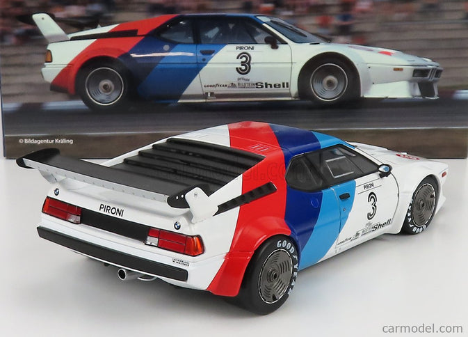 BMW M1 Procar Team Bmw Motorsport N°3 Procar Series Hockenheim 1979 D.Pironi 1:18 Werk83 biela červená modrá