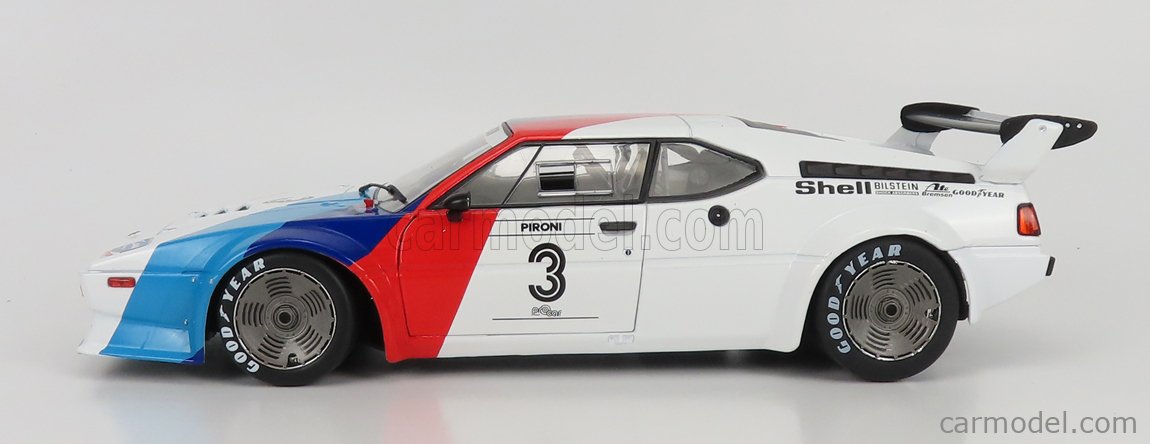 BMW M1 Procar Team Bmw Motorsport N°3 Procar Series Hockenheim 1979 D.Pironi 1:18 Werk83 biela červená modrá