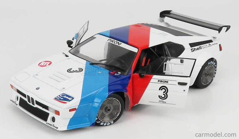 BMW M1 Procar Team Bmw Motorsport N°3 Procar Series Hockenheim 1979 D.Pironi 1:18 Werk83 biela červená modrá