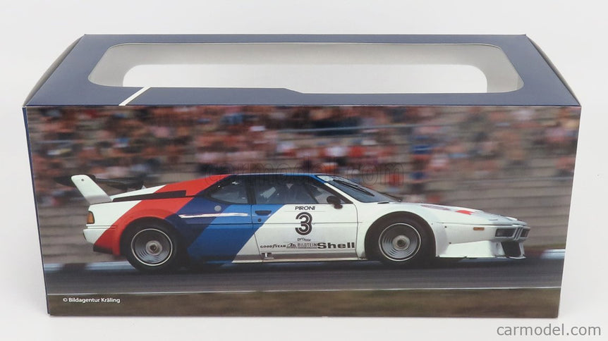 BMW M1 Procar Team Bmw Motorsport N°3 Procar Series Hockenheim 1979 D.Pironi 1:18 Werk83 biela červená modrá