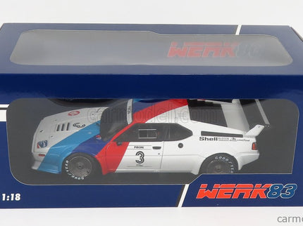 BMW M1 Procar Team Bmw Motorsport N°3 Procar Series Hockenheim 1979 D.Pironi 1:18 Werk83 biela červená modrá