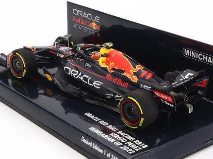 RED BULL | F1  RB18 TEAM ORACLE RED BULL RACING N 11 HUNGARIAN GP 2022 SERGIO PEREZ | MATT BLUE YELLOW RED