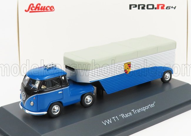 VOLKSWAGEN | T1b CONTINENTAL MOTORS PORSCHE CAR TRANSPORTER 1962 | BLUE BLACK
