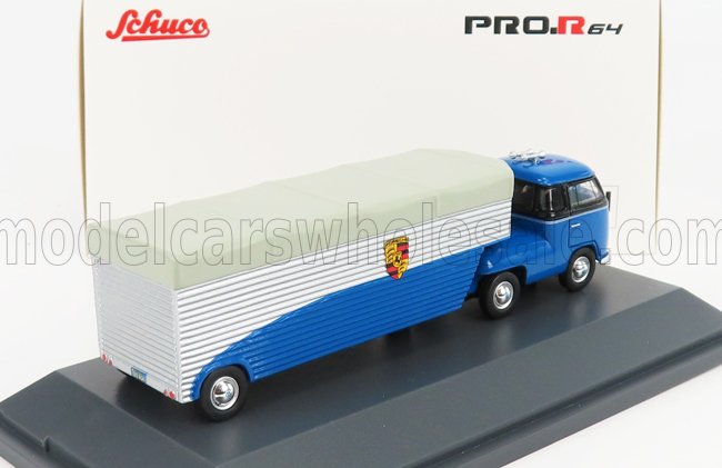 VOLKSWAGEN | T1b CONTINENTAL MOTORS PORSCHE CAR TRANSPORTER 1962 | BLUE BLACK