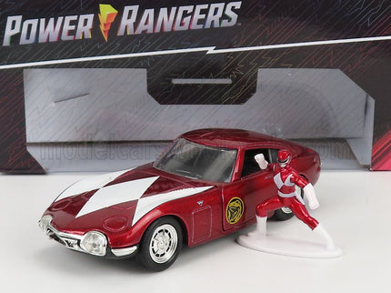 TOYOTA | 2000GT COUPE 1967 WITH POWER RANGERS FIGURE | RED MET WHITE