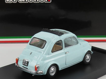 Fiat 500F Tetto Aperto - Open 1965 1:43 Brumm svetlomodrá Acquamarina