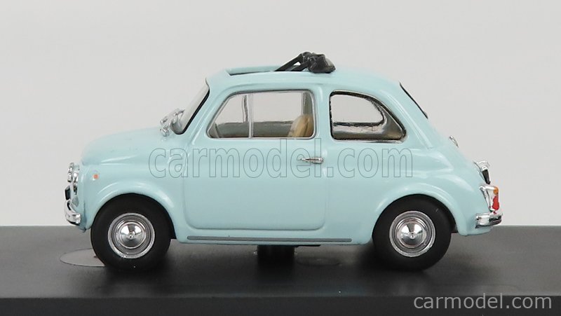 Fiat 500F Tetto Aperto - Open 1965 1:43 Brumm svetlomodrá Acquamarina