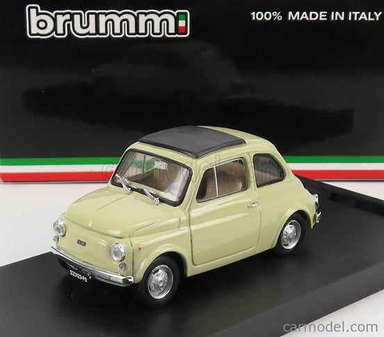 Fiat 500R Tetto Chiuso - Closed 1972 1:43 Brumm Avorio Antico