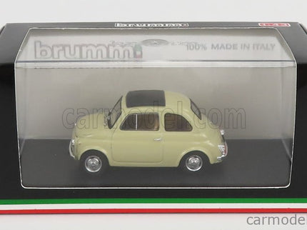 Fiat 500R Tetto Chiuso - Closed 1972 1:43 Brumm Avorio Antico