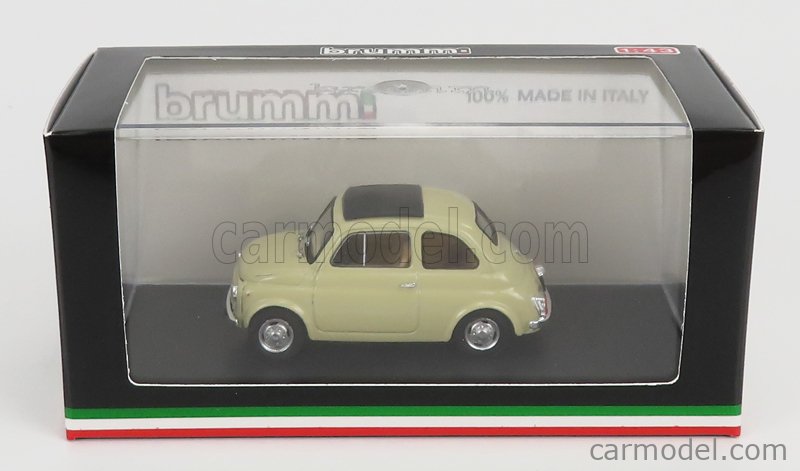 Fiat 500R Tetto Chiuso - Closed 1972 1:43 Brumm Avorio Antico