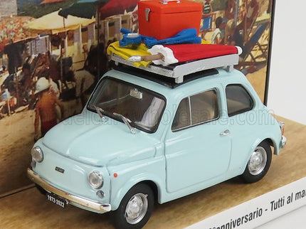 FIAT | 500R 1972 - TUTTI AL MARE - SALUTI DA OLTRONA S.M. - 50th ANNIVERSARIO 1972 -2022 | VERY LIGHT BLUE