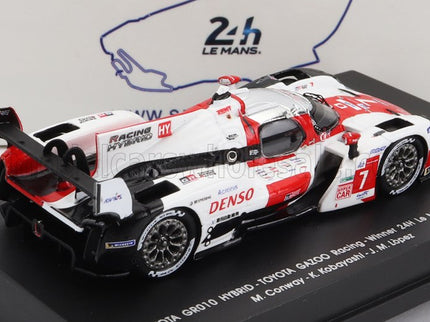 TOYOTA | GR010 3.5L V6 TWIN TURBO HYBRID TEAM GAZOO RACING N 7 WINNER 24h LE MANS 2021 M.CONWAY - K.KOBAYASHI - J.M.LOPEZ | WHITE RED
