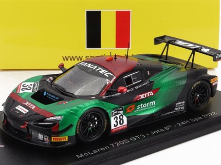 McLAREN | 720S GT3 TEAM JOTA N 38 24h SPA 2022 M.KIRCHHOFER - O.WILKINSON - R.BELL | GREEN BLACK RED