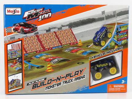 ACCESSORIES | DIORAMA - SET BUILD MONSTER TRUCK ARENA | GREY BLUE