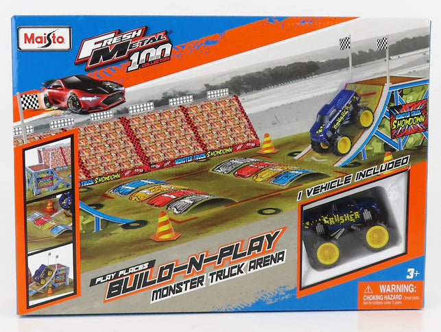 ACCESSORIES | DIORAMA - SET BUILD MONSTER TRUCK ARENA | GREY BLUE