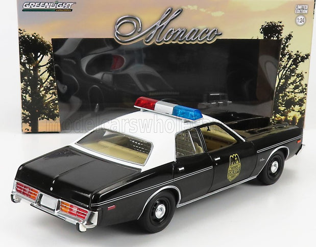 DODGE | MONACO POLICE HATCHAPEE 1977 | BLACK WHITE