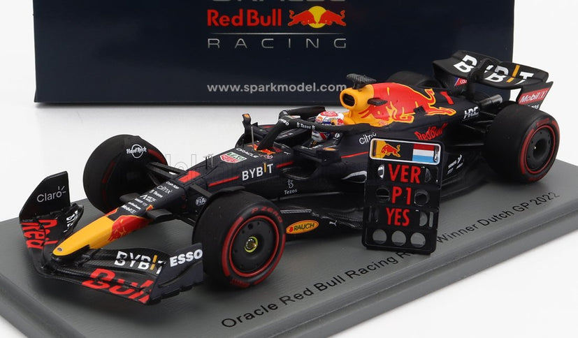 RED BULL | F1  RB18 TEAM ORACLE RED BULL RACING N 1 WINNER DUTCH GP WORLD CHAMPION 2022 - 30th VICTORY MAX VERSTAPPEN | MATT BLUE YELLOW RED