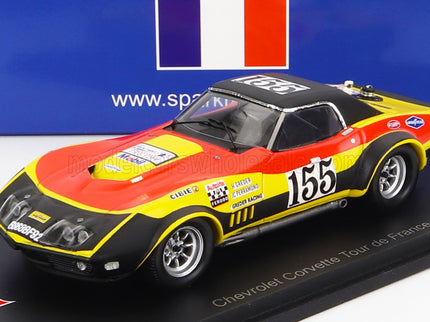CHEVROLET | CORVETTE C3 N 155 TOUR DE FRANCE 1970 H.GREDER - J.C.PERRAMOND | RED YELLOW BLACK