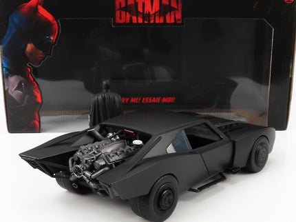BATMAN | BATMOBILE WITH FIGURE 2022 - THE BATMAN MOVIE | MATT BLACK
