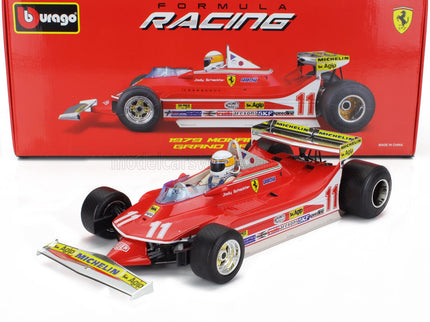 FERRARI | F1  312T4 SHORT TAIL N 11 WINNER MONACO GP JODY SCHECKTER (WITH PILOT) 1979 WORLD CHAMPION | RED