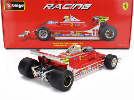 FERRARI | F1  312T4 SHORT TAIL N 11 WINNER MONACO GP JODY SCHECKTER (WITH PILOT) 1979 WORLD CHAMPION | RED
