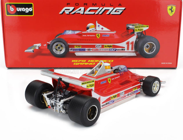 FERRARI | F1  312T4 SHORT TAIL N 11 WINNER MONACO GP JODY SCHECKTER (WITH PILOT) 1979 WORLD CHAMPION | RED