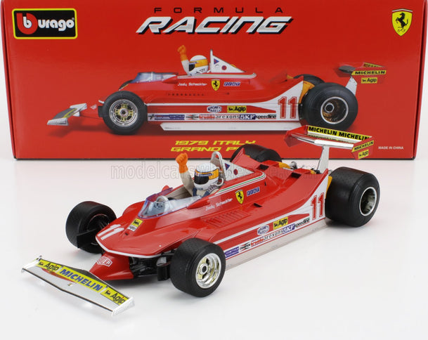 FERRARI | F1  312T4 N 11 WINNER GP MONZA JODY SCHECKTER (WITH PILOT FIGURE) 1979 WORLD CHAMPION | RED