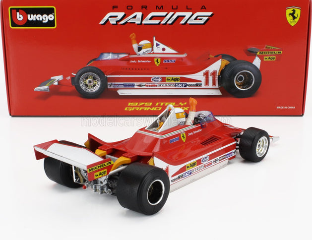 FERRARI | F1  312T4 N 11 WINNER GP MONZA JODY SCHECKTER (WITH PILOT FIGURE) 1979 WORLD CHAMPION | RED