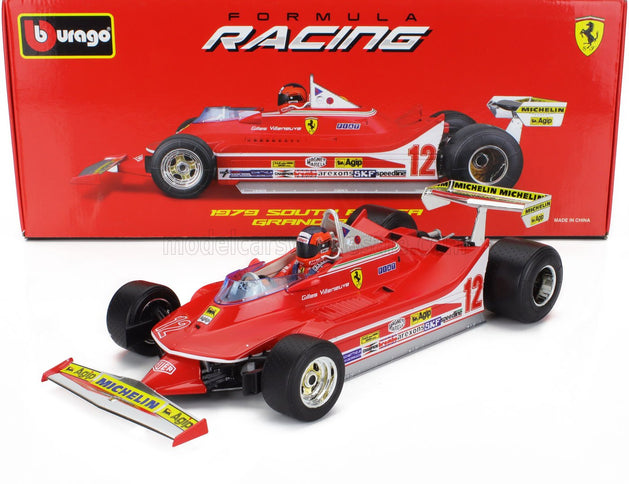 FERRARI | F1  312T4 N 12 WINNER SOUTH AFRICA GP KYALAMI (WITH PILOT) 1979 GILLES VILLENEUVE | RED