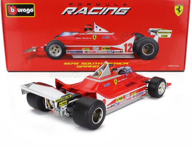 FERRARI | F1  312T4 N 12 WINNER SOUTH AFRICA GP KYALAMI (WITH PILOT) 1979 GILLES VILLENEUVE | RED