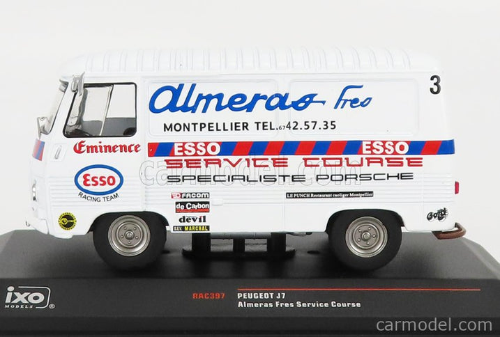 Peugeot J7 Van Esso Almeras Fres Service Rally Course 1969 1:43 IXO Models biela