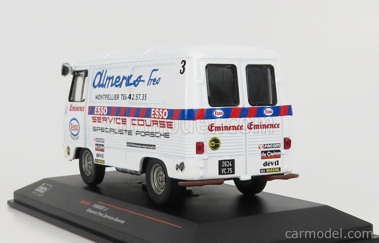 Peugeot J7 Van Esso Almeras Fres Service Rally Course 1969 1:43 IXO Models biela
