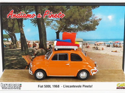 FIAT | 500L 1968 - TUTTI AL MARE - L'INCANTEVOLE PINETA - ANDIAMO A PINETO - EXCLUSIVE CARMODEL | GIALLO POSITANO - YELLOW