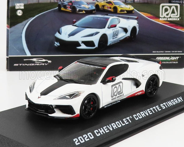 CHEVROLET | CORVETTE C8 OFFICIAL PACE CAR ROAD AMERICA 2020 | WHITE
