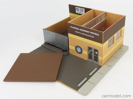 Accessories Set Officina Garage Mechanic's Corner Pursuit Central Command Florida Highway Patrol Station 1:64 Greenlight hnedá krémová