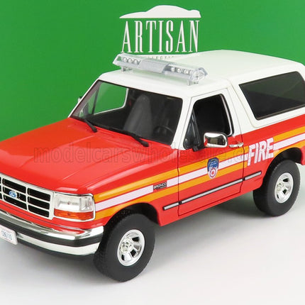 FORD USA | BRONCO FDNY NEW YORK FIRE ENGINE 1996 | RED WHITE