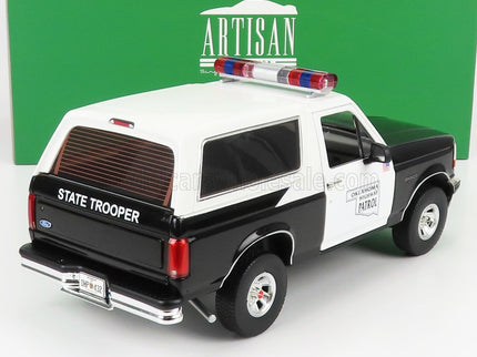 FORD USA | BRONCO OKLAHOMA HIGHWAY PATROL POLICE 1996 | BLACK WHITE