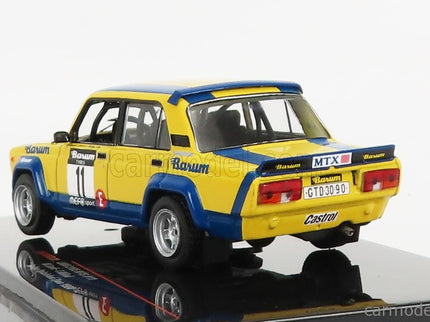 Lada Fiat 2105 Vfts N°11 2. Miesto Rally Valasska Zima 1984 M.Lank - T.Milo 1:43 IXO Models žltá modrá
