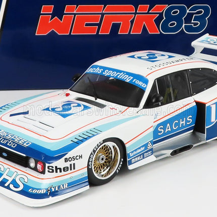 FORD ENGLAND | CAPRI TURBO Gr.5 TEAM SACHS N 52 DRM 1979 HERALD ERTL | WHITE LIGHT BLUE