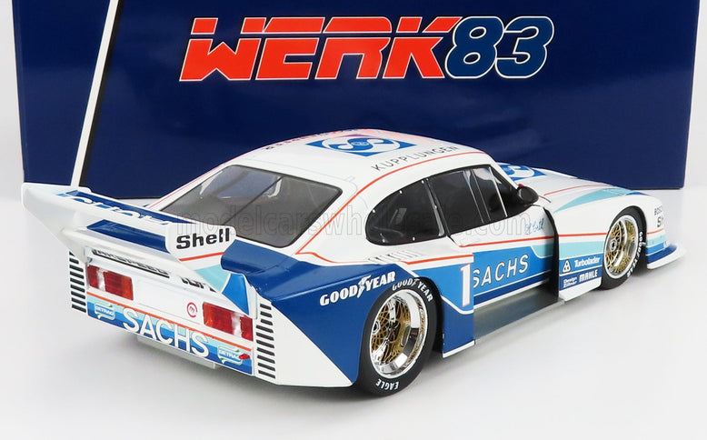 FORD ENGLAND | CAPRI TURBO Gr.5 TEAM SACHS N 52 DRM 1979 HERALD ERTL | WHITE LIGHT BLUE