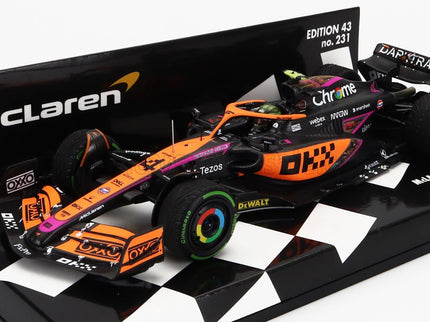 McLAREN | F1  MCL36 TEAM MCLAREN N 3 SINGAPORE GP 2022 DANIEL RICCIARDO | ORANGE LIGHT BLUE