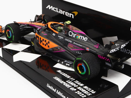 McLAREN | F1  MCL36 TEAM MCLAREN N 3 SINGAPORE GP 2022 DANIEL RICCIARDO | ORANGE LIGHT BLUE