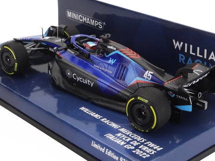 WILLIAMS | F1 FW44 TEAM WILLIAMS RACING N 45 ITALY GP 2022 NYCK DE VRIES | BLUE