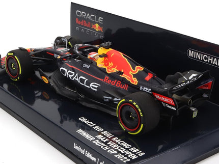 RED BULL | F1  RB18 TEAM ORACLE RED BULL RACING N 1 WORLD CHAMPION WINNER DUTCH GP 2022 MAX VERSTAPPEN | MATT BLUE YELLOW RED