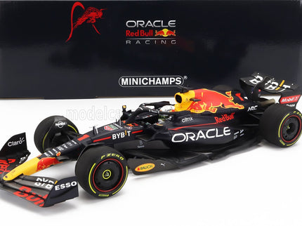RED BULL | F1  RB18 TEAM ORACLE RED BULL RACING N 1 WINNER ITALY GP WORLD CHAMPION 2022 MAX VERSTAPPEN | MATT BLUE YELLOW RED